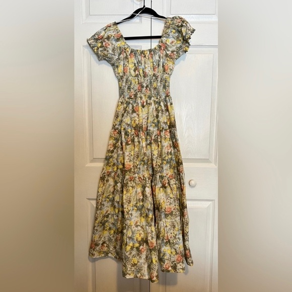 DANIELLE BERNSTEIN Floral Maxi Dress size 1X - Picture 4 of 10